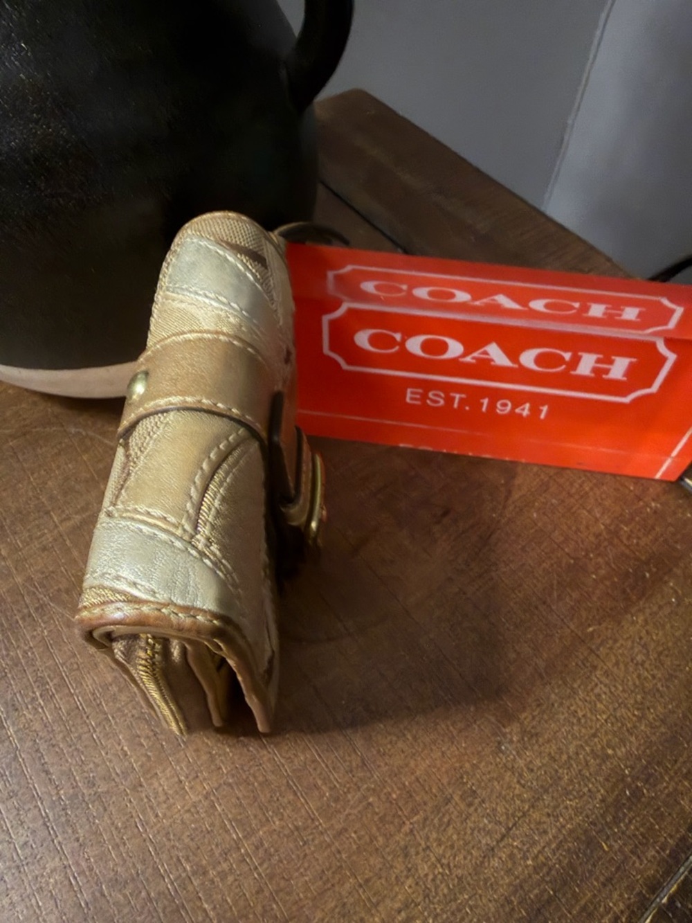 Coach Patchwork Bifold Wallet - Picture 3 of 14